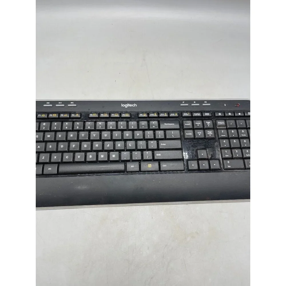 READlogitech wireless keyboard work USB plugged computer NO RECEIVER ONLY PARTS